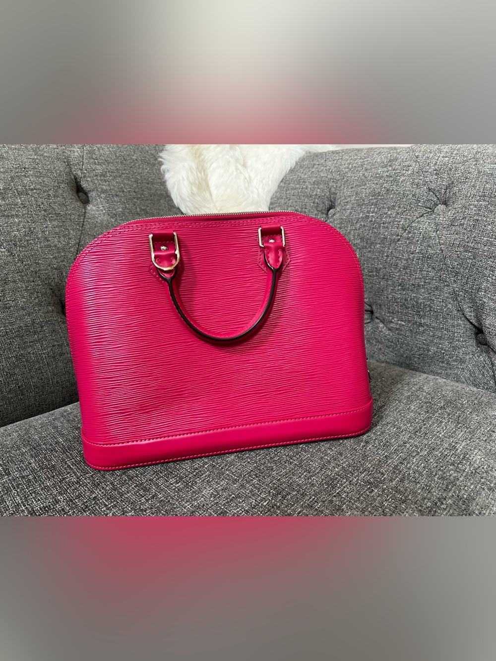 Louis Vuitton Alma PM EPI fuchsia - Picture 4 of 16